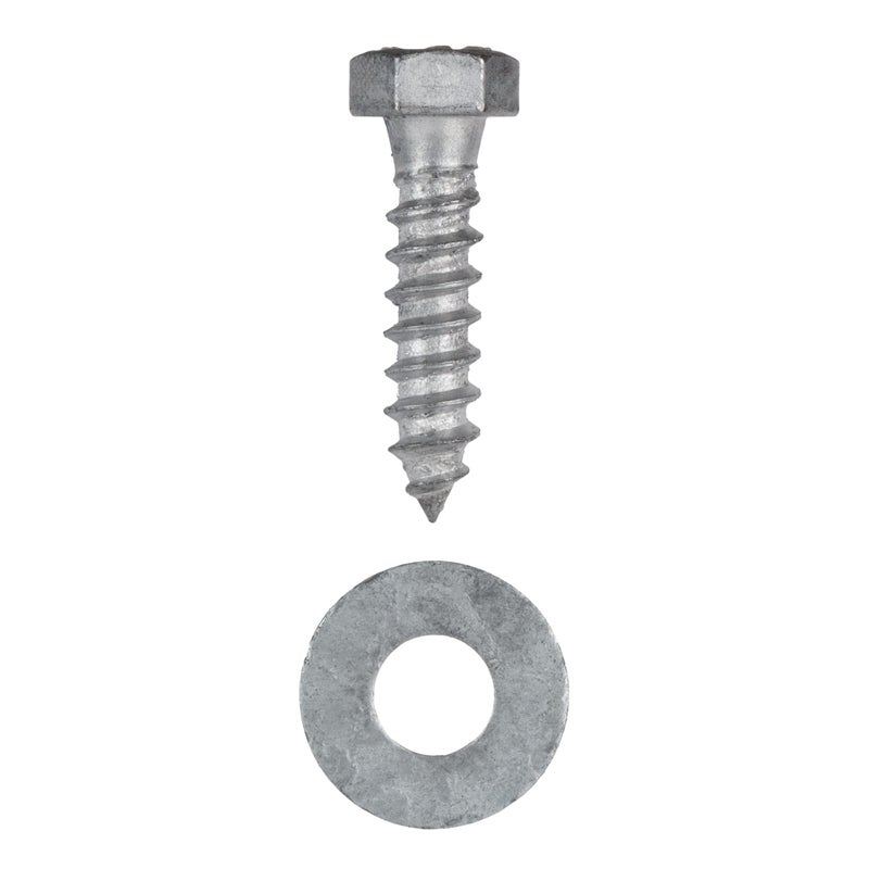 طقم براغي متخلفة 3/8 × 1-1/2 (50 حزمة)، 50 براغي و50 حلقة، مجلفنة بالغمس الساخن، تلبي الدرجة الصناعية/التجارية ASME B18.2.1 من شركة Makers Bolt - Image 2